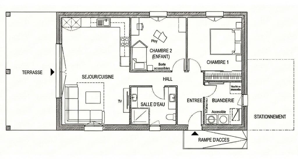 Plan du logement accessible